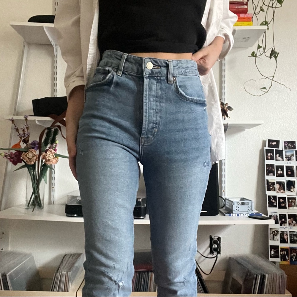 FREE PEOPLE HIGH WAISTED JEANS